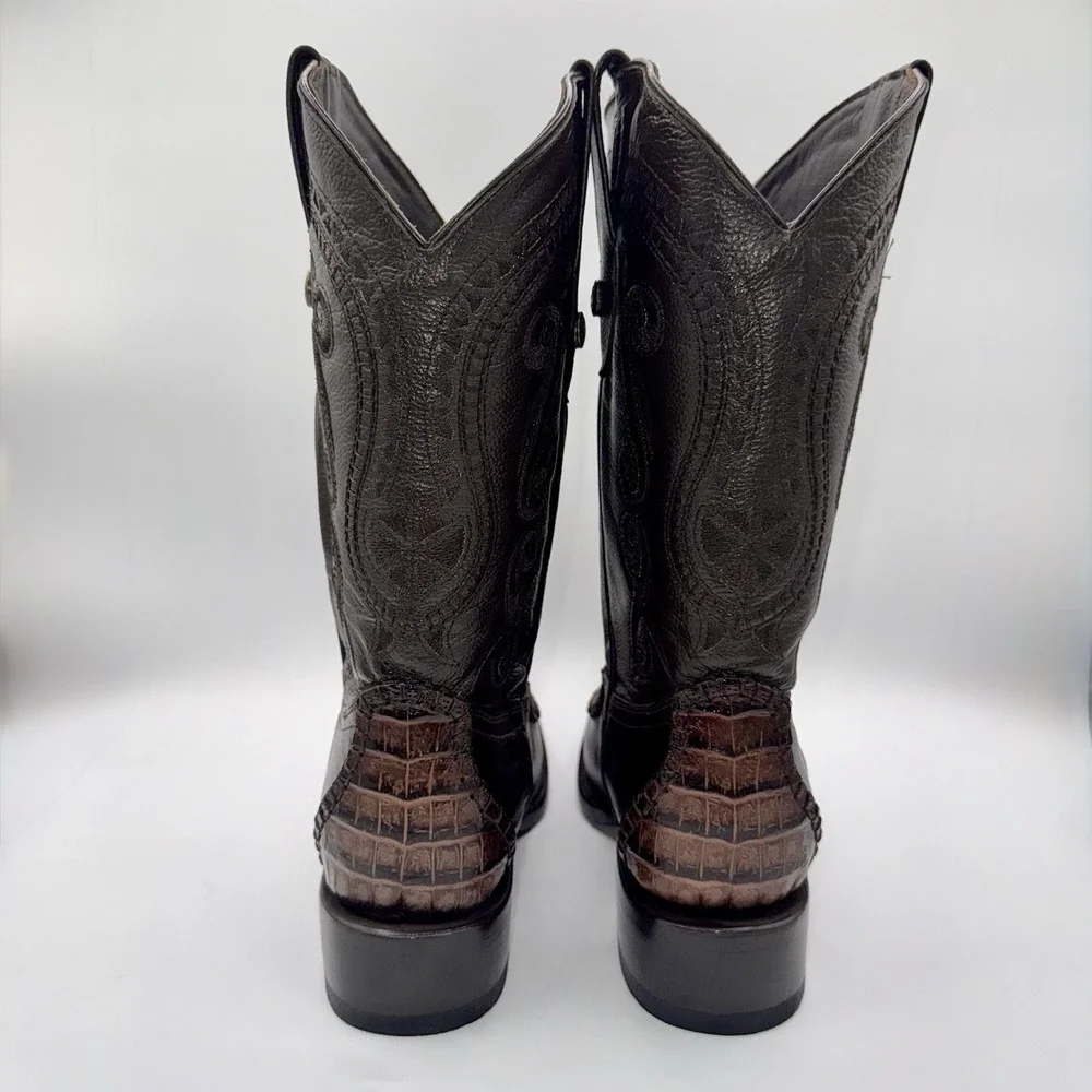 Rock'em Boots‎ Men's Size 9 Brown Bovine Leather Pointed Toe